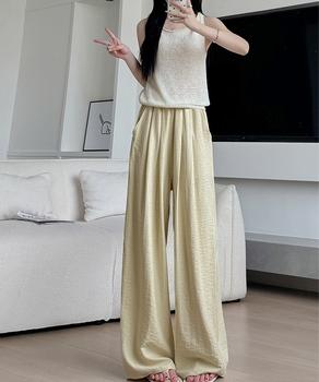 ワイドパンツ ハイウエスト レディース 送料無料 即日発送-5