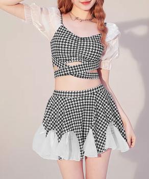 千鳥格子 セパレート水着 レディース夏海 送料無料 即日発送-2