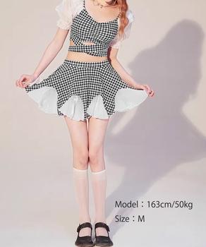 千鳥格子 セパレート水着 レディース夏海 送料無料 即日発送-4