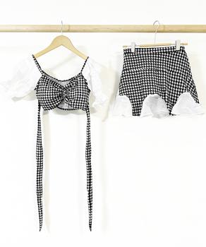 千鳥格子 セパレート水着 レディース夏海 送料無料 即日発送-7