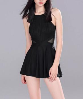 ホルターネック ワンピース水着体型カバー 送料無料 即日発送-2