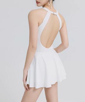 ホルターネック ワンピース水着体型カバー 送料無料 即日発送-5