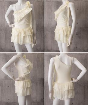 フリルワンピース水着レディース体型カバー 送料無料 即日発送-8