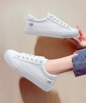 スニーカー ローカットスニーカー レディース ハート 送料無料 即日発送-4