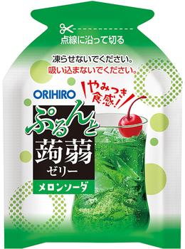 期間限定 ぷるんと蒟蒻ゼリーパウチ レモンスカッシュ＋メロンソーダ 8個セット 送料無料-2