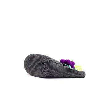 フルーツチャーム付シンプル カゴバッグ　2026新作 COOCO 送料無料 即日発送-8