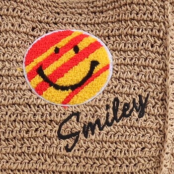 サガラ刺繍ペーパー サマーバッグ カゴバッグ トートバッグ 2026新作 SMILEY 送料無料-4