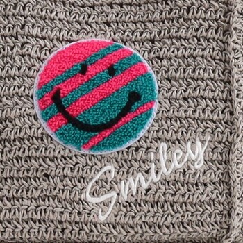 サガラ刺繍ペーパー サマーバッグ カゴバッグ トートバッグ 2026新作 SMILEY 送料無料-5