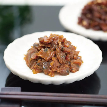三河の佃煮＆永谷園松茸風味お吸い物セット　こくまるあさり（40ｇ）×1、ささめまぐろ生姜炊（40ｇ）×2、等 メッセージカード付 送料無料-2