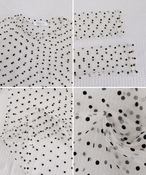 ドット柄シアートップス チュールインナー 送料無料 即日発送-9