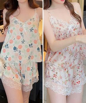 キャミソールパジャマ上下セットレディース 送料無料 即日発送-6