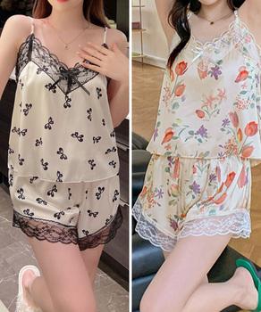 キャミソールパジャマ上下セットレディース 送料無料 即日発送-7