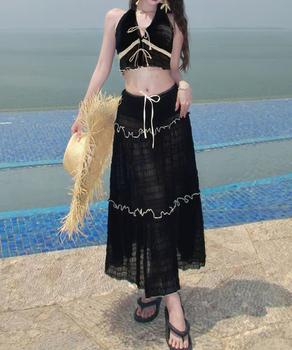 ホルターネックビキニ3点セット大人可愛い 送料無料 即日発送-2