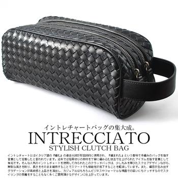 イントレチャートセカンドバッグ BZAN2606BK メンズクラッチバッグ ブラック 送料無料-1