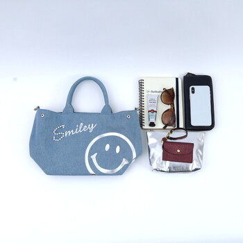 キャンバス 2WAY トートバッグ 2026新作 COOCO SMILEY 送料無料-14