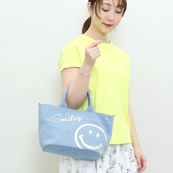 キャンバス 2WAY トートバッグ 2026新作 COOCO SMILEY 送料無料-16