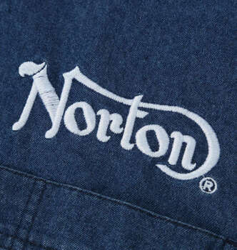 大きいサイズ Norton デニム半袖シャツ 3L 4L 5L 6L 8L サンドネイビー ラッピング可 送料無料 即日発送-3