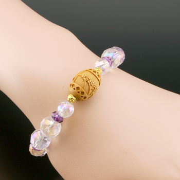 南無妙オーロラ水晶ブレス ジュエリー品質保証書付き 送料無料-2