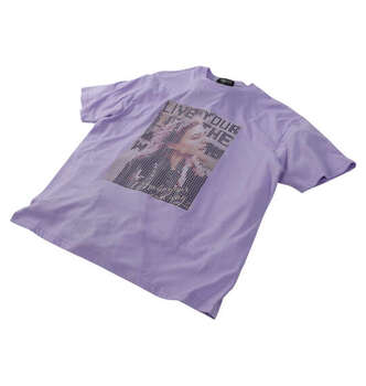 大きいサイズ RIMASTER VISION 天竺トリックアート半袖Tシャツ 3L 4L 5L 6L 8L ラベンダー ラッピング可 送料無料 即日発送-5
