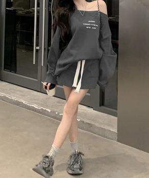 英字ロゴスウェットセットアップ大人可愛い 送料無料 即日発送-3