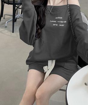 英字ロゴスウェットセットアップ大人可愛い 送料無料 即日発送-4