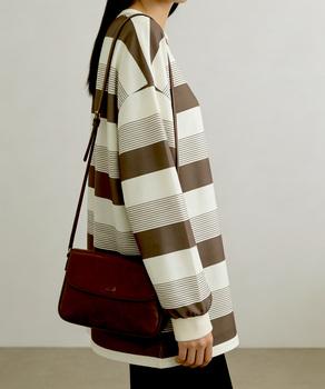 ボーダー柄Tシャツカットソープルオーバー 送料無料 即日発送-3