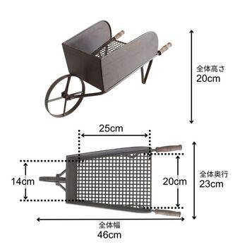 手押し車型フラワーカート 花台 送料無料-5
