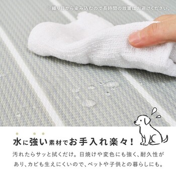 水拭きできる い草風 置き畳 6枚組 フローリングに置く畳 縁なし 滑止め コトリナ 82cm 送料無料-4