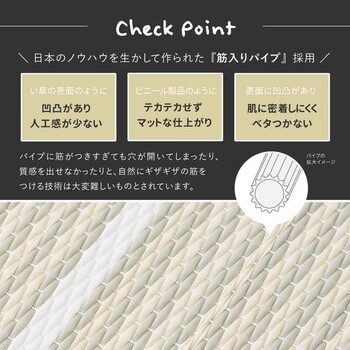 水拭きできる い草風 置き畳 6枚組 フローリングに置く畳 縁なし 滑止め コトリナ 82cm 送料無料-8