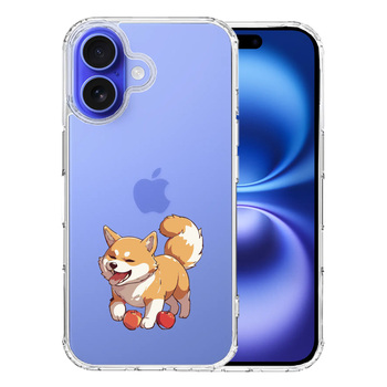 iPhone16 ケース クリア わんこ 柴犬 2 スマホケース 側面ソフト 背面ハード ハイブリッド  送料無料-0