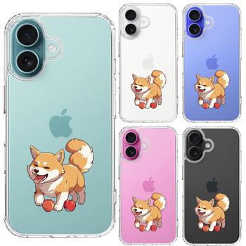 iPhone16 ケース クリア わんこ 柴犬 2 スマホケース 側面ソフト 背面ハード ハイブリッド  送料無料-1