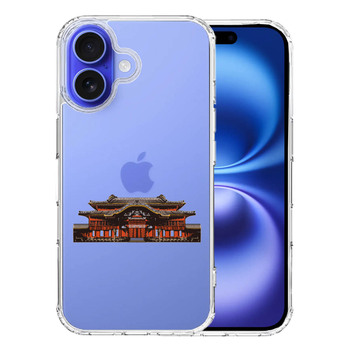 iPhone16 ケース クリア 世界遺産 首里城 沖縄 スマホケース 側面ソフト 背面ハード ハイブリッド  送料無料-0