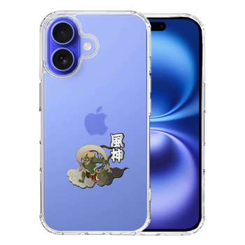 iPhone16 ケース クリア 風神 スマホケース 側面ソフト 背面ハード ハイブリッド  送料無料-0