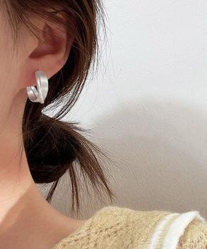 フープピアス C型スタッドピアス 両耳用 送料無料 即日発送-6