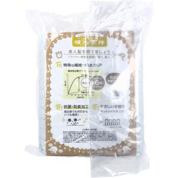 フワモコマルシェ 吸水美神 キュウスイビジン コンパクトタオル 約33×80cm BGR 1枚入 3セット 送料無料-1