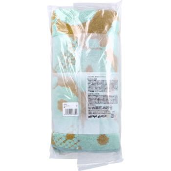マイクロde吸水タオル チェックフラワー バスタオル 約50cm×110cm GR 1枚入 3セット 送料無料-1