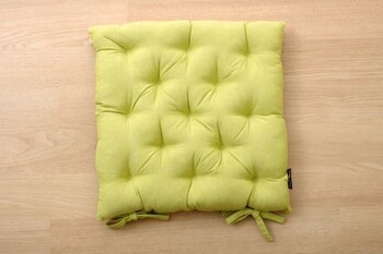 クッション シート 椅子用 綿100％ 無地 シンプル ルージュ 送料無料-5