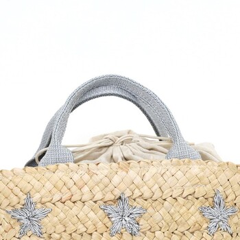 星柄刺繍 メイズ カゴバッグ　2026新作 COOCO 送料無料 即日発送-16