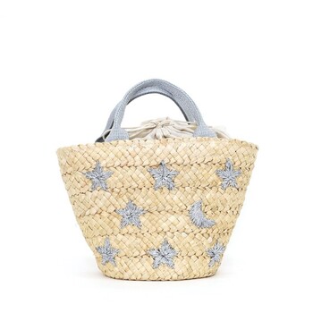 星柄刺繍 メイズ カゴバッグ　2026新作 COOCO 送料無料 即日発送-2