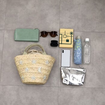 星柄刺繍 メイズ カゴバッグ　2026新作 COOCO 送料無料 即日発送-3