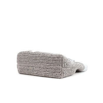 ﾒラメテープx星柄刺繍ペーパーカゴバッグ A4収納可能　2026新作 COOCO 送料無料 即日発送-11