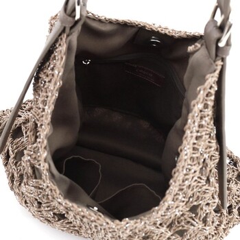 ラメフィルム編込透かし柄ショルダーカゴバッグ 2026新作 COOCO 送料無料 即日発送-11