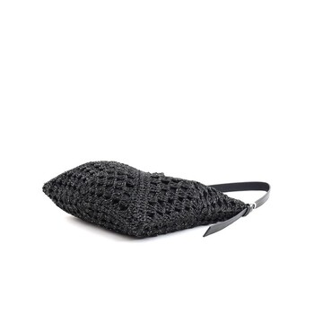 ラメフィルム編込透かし柄ショルダーカゴバッグ 2026新作 COOCO 送料無料 即日発送-6