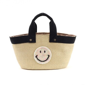 ビーズ刺繍かごバッグ 2026新作 COOCO SMILEY 送料無料 即日発送-1