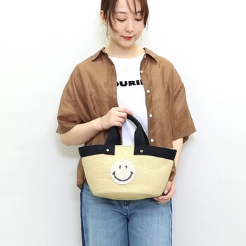 ビーズ刺繍かごバッグ 2026新作 COOCO SMILEY 送料無料 即日発送-4