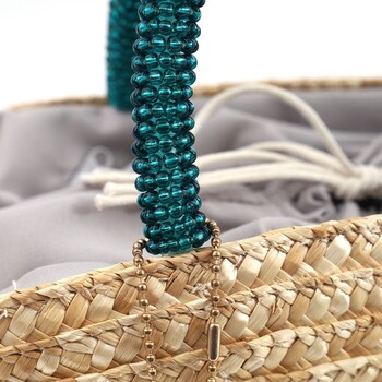 ール刺繍ビーズハンドル かごバッグ　2026新作 COOCO SMILEY パ 送料無料 即日発送-15