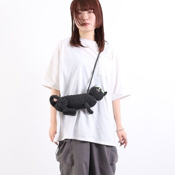 ネコ型 ショルダーバッグ かごバッグ カゴバッグ COOCO クーコ 送料無料 即日発送-9