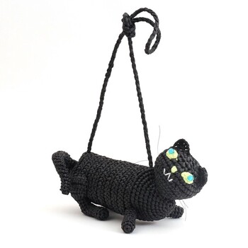 ネコ型 ショルダーバッグ かごバッグ カゴバッグ COOCO クーコ 送料無料 即日発送-1