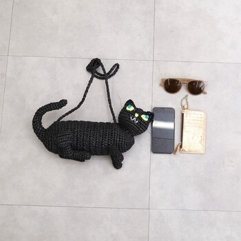 ネコ型 ショルダーバッグ かごバッグ カゴバッグ COOCO クーコ 送料無料 即日発送-7