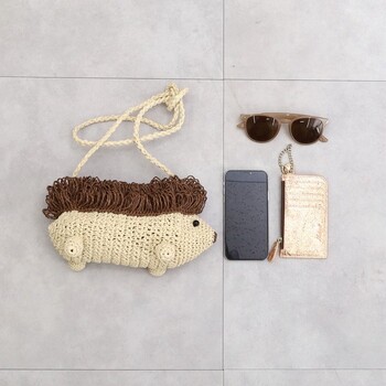 ハリネズミ ショルダーバッグ カゴバッグ かごバッグ COOCO クーコ 送料無料 即日発送-8